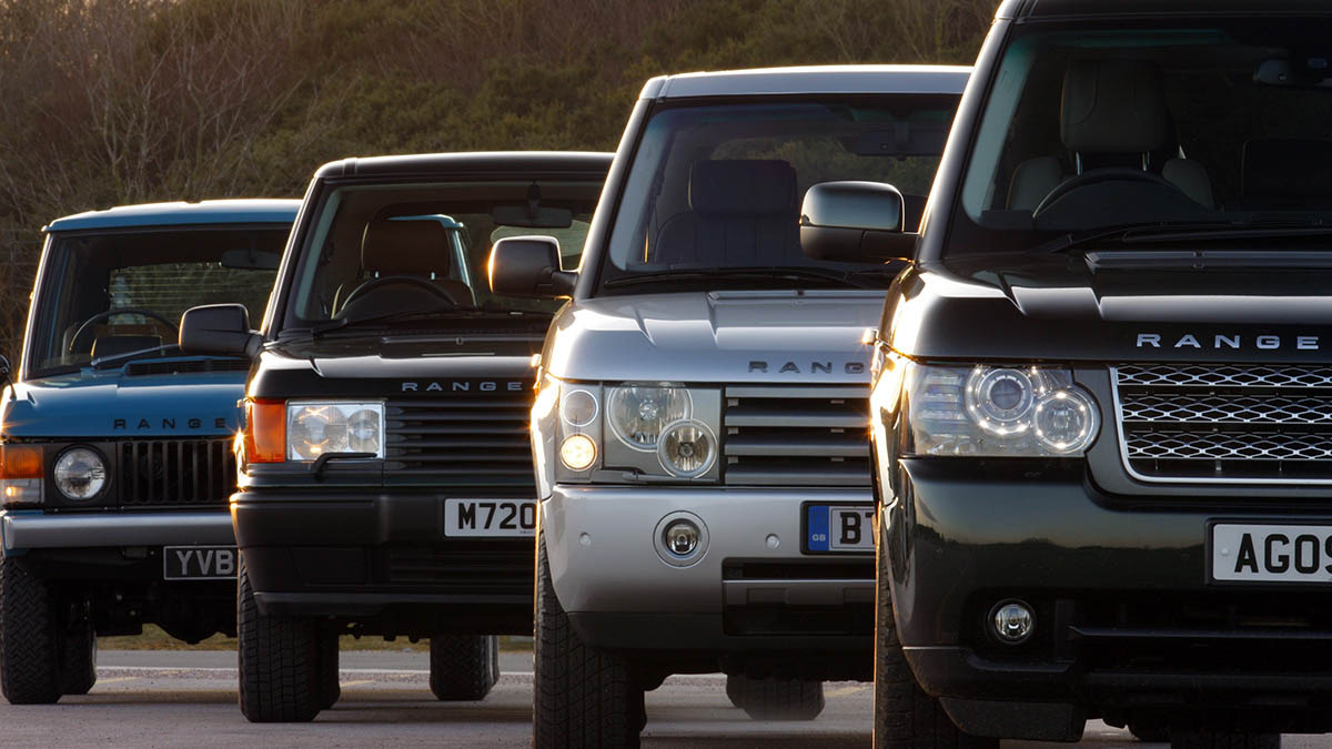 Four Range Rover models from four decades